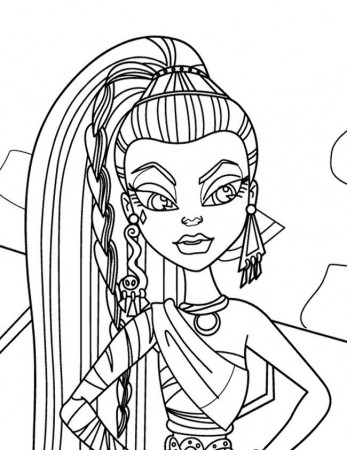 Monster High Coloring Pages Cleo De Nile | Free coloring pages for 