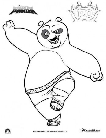 Kung Fu Panda para colorir | Cliquetando