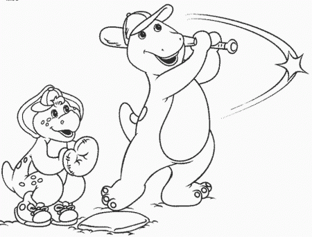 coloring-pages > Barney-friends > 034-BARNEY-AND-FRIENDS-COLORING 