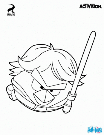 ANGRY BIRDS STAR WARS coloring pages - Chewbacca