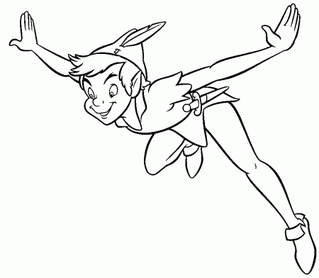 Related Peter Pan Coloring Pages item-6265, Peter Pan Coloring ...