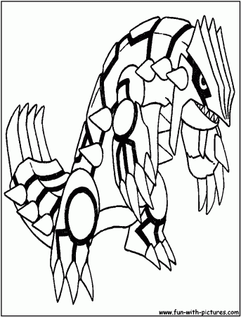 Groudon Coloring Page