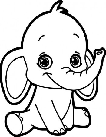 27+ Pretty Photo of Baby Elephant Coloring Pages - albanysinsanity.com | Elephant  coloring page, Cute elephant drawing, Baby elephant drawing