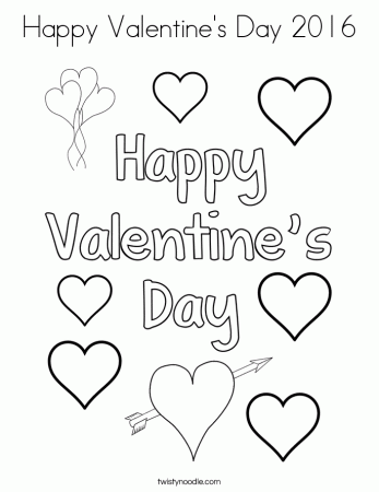 Valentine's Day Coloring Pages - Twisty Noodle