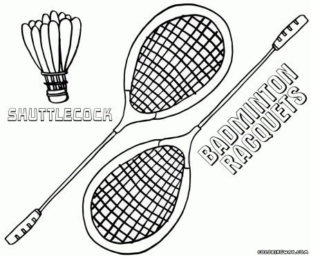 Badminton coloring pages | Coloring pages to download and print