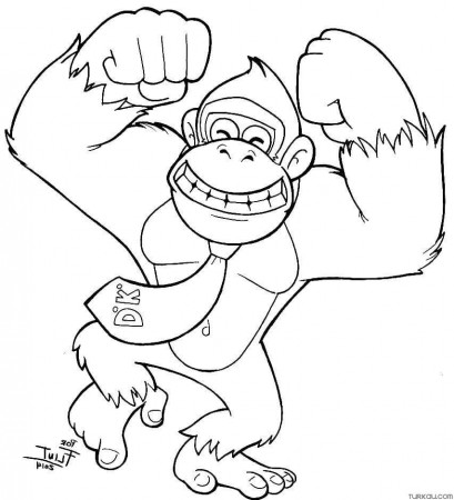 Donkey Kong Coloring Pages » Turkau