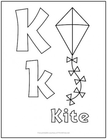 Alphabet Letter “K” Coloring Page | Print it Free