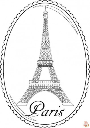 Discover the Best Eiffel Tower Coloring Pages for Free on GBcoloring