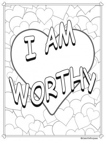 Pin on Core Beliefs & Affirmations Coloring Pages