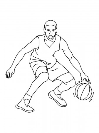 Awesome Stephen Curry Coloring Page - Free Printable Coloring Pages for Kids