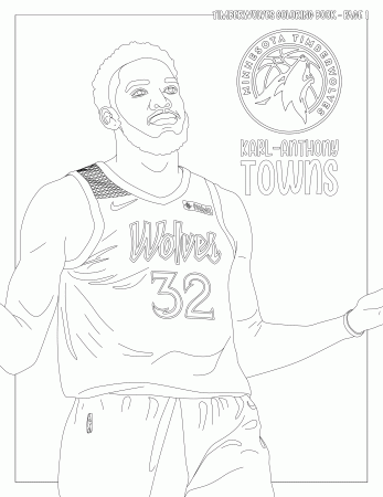 NBA Minnesota Timberwolves Logo Coloring Page - Coloring Home
