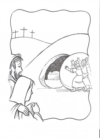 printable empty tomb coloring pages - Clip Art Library
