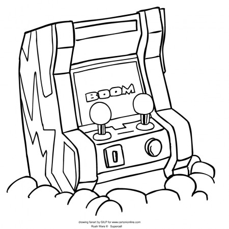 Arcade from Rush Wars coloring page