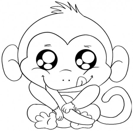 printable monkey coloring pages - High Quality Coloring Pages