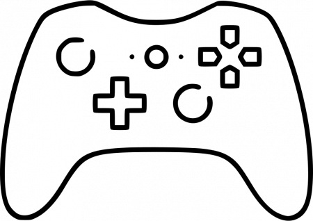 Download HD Game Controller Comments - Game Controller Coloring Page  Transparent PNG Image - NicePNG.com