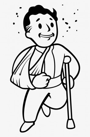 Fallout Vault Boy Coloring Pages - Vault Boy Doctor PNG Image | Transparent  PNG Free Download on SeekPNG