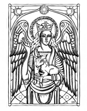 Sacred Angels Coloring Book — Lydia Hess Illustration & Design