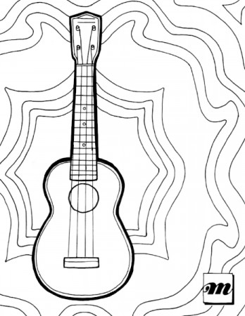 Free Printable: Ukulele Coloring Page — Musical Mama