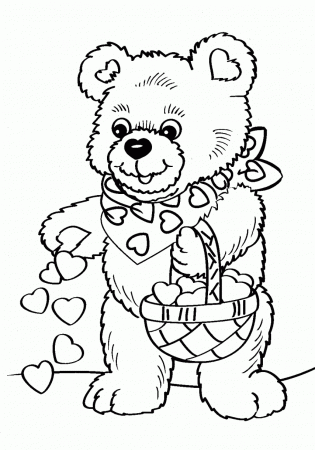 Valentine Coloring Pages For Preschool Valentine Coloring ...