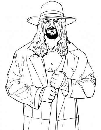 Wrestling - Coloring Pages for Kids and for Adults