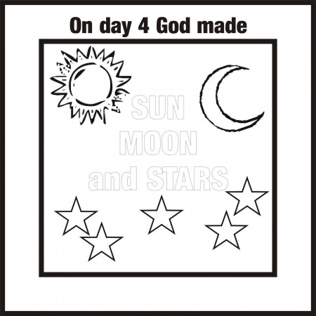7 Days Of Creation Coloring Pages For Kids