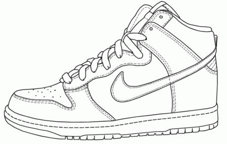 Coloring Pages For Shoes In Jordans - Coloring