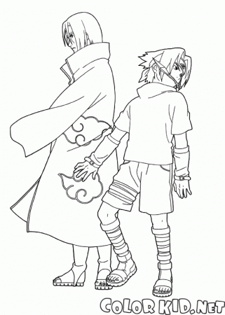 Coloring page - Sasuke and Itachi