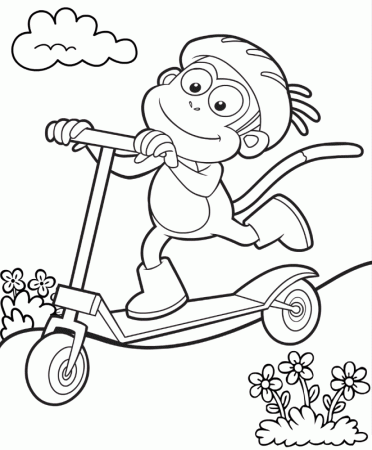 Download Kick Scooter Coloring Page | Coloring Pages - Coloring Home