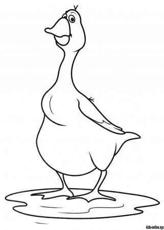 Goose coloring pages – 