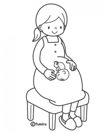 Pregnant woman free printables pages | Coloring Pages | Coloring pages, Diy  pottery painting, Coloring pages for kids