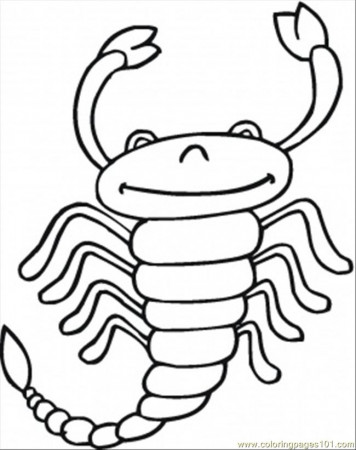 Scorpio Coloring Page for Kids - Free Scorpion Printable Coloring Pages  Online for Kids - ColoringPages101.com | Coloring Pages for Kids