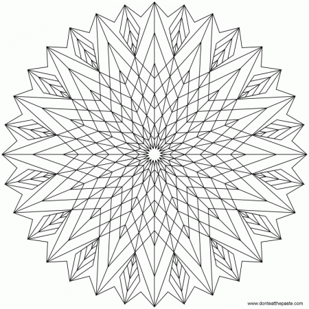 Geometric Designs To Color - Coloring Pages for Kids and for Adults