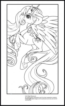 Flying Princess Celestia | My Little Pony Coloring Pages ...