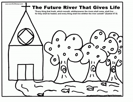 The Future River That Gives Life” Sunday School Lesson, Ezekiel 47 ...