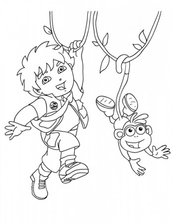 Diego For Kids - Coloring Pages for Kids and for Adults