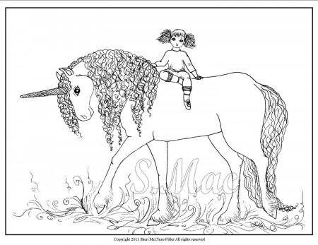 Printable Unicorn Coloring Pages - Colorine.net | #25346