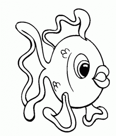 Simple Fish Coloring Pages | Nucoloring.xyz
