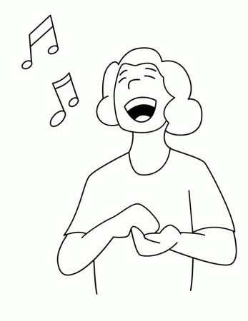 Free Singer Coloring Pages, Download Free Clip Art, Free Clip Art ...