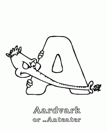 ABC Coloring Sheets - Cartoon Animal Alphabet Activity Sheets ...