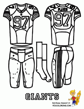 Big Play NFC Football Uniform Coloring Page | Free | NFL Falcons ...