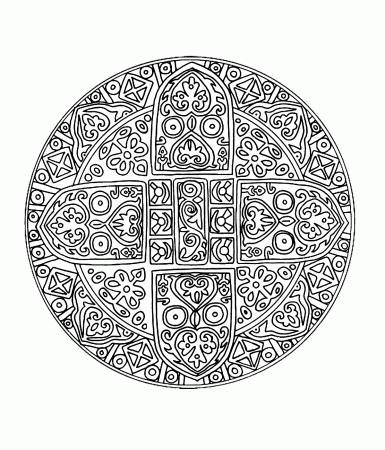 Difficult Mandalas (for adults) : mandala-to-color-adult-difficult (1)