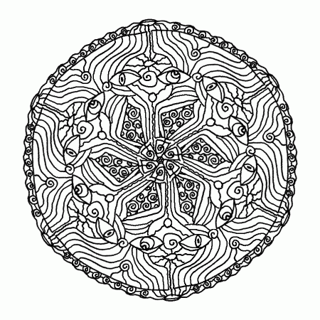 Free Printable Mandala Coloring Pages For Adults #2978 Adult ...