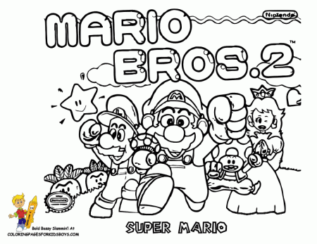 Mario Characters Printable Coloring Pages