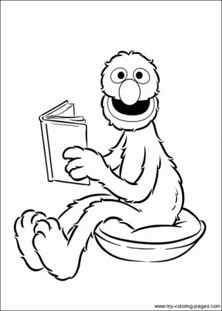 Grover Coloring Page