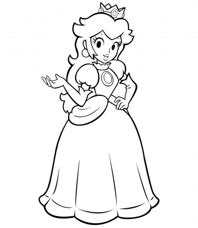 Coloring Page Peach - High Quality Coloring Pages