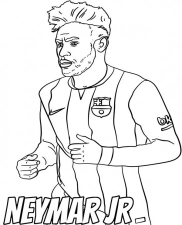 Neymar piłkarz malowanka | Football coloring pages, Soccer drawing, Coloring  pages