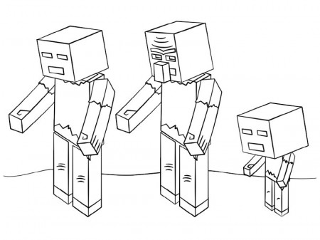Minecraft coloring page