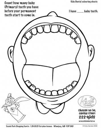 Coloring Pages: Teeth Coloring Page Pediatric Dental Coloring ...
