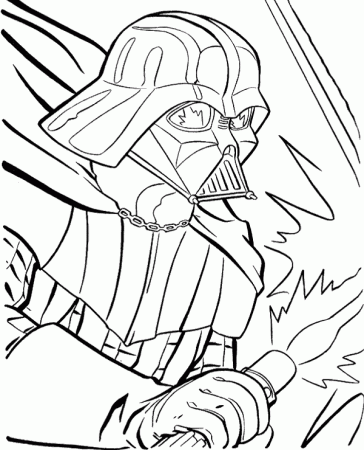 Printable Darth Vader free coloring pages