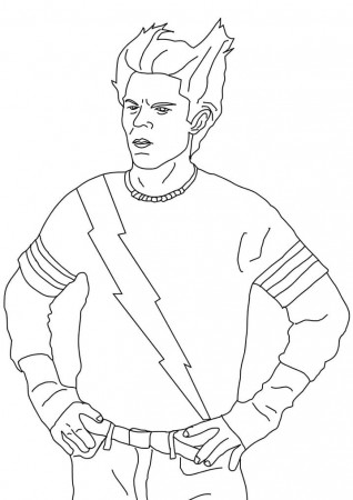 Quicksilver from WandaVision Coloring Page - Free Printable Coloring Pages  for Kids